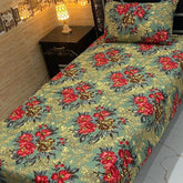 4 Pieces Crystal Cotton Single Pair Bedsheet  SB 563